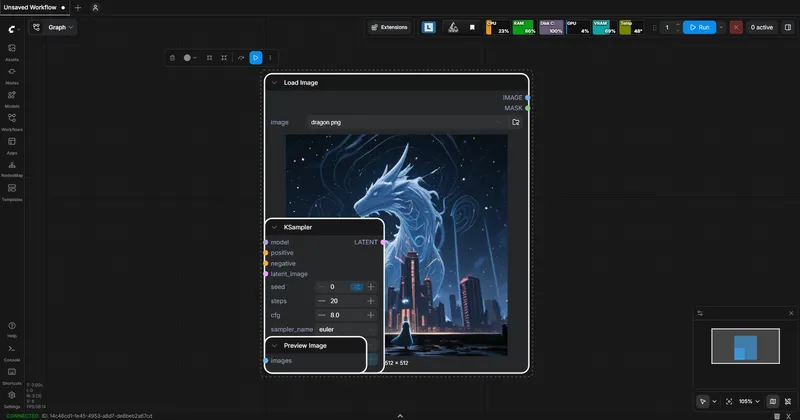 ComfyUI Align Shortcuts screenshot 1