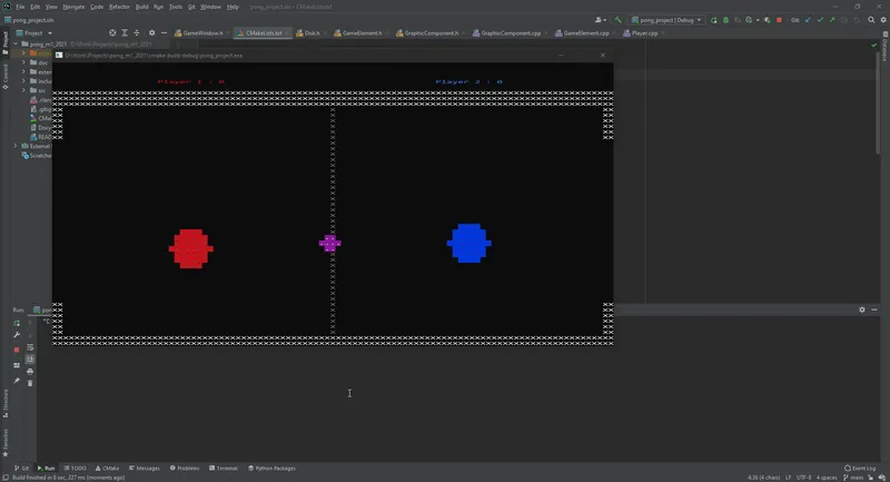 Hockey Pongscii screenshot 1