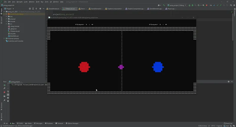 Hockey Pongscii screenshot 2