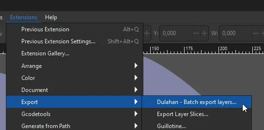 Dulahan Plugin (Inkscape Batch Export) screenshot 3